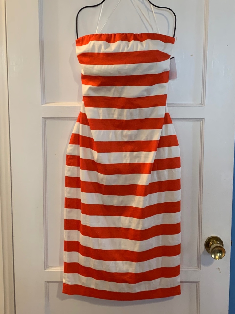 Robert Rodriguez Red Striped Dress